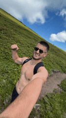 Hiking the mountain trails above Berkovitsa on a clear summer day