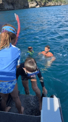 Snorkeling trip along Christmas Island's cave-lined coastline