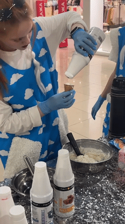 TikTok-branded mall event mixes foam party, stage show, and novelty ice cream