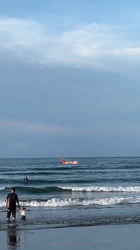 Families enjoy beach day in Lhokseumawe, Indonesia