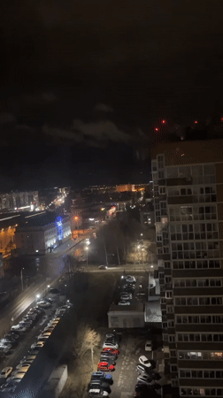Evening selfies and city views documented in Izhevsk