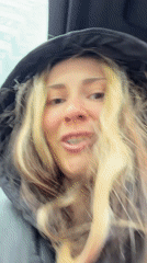 Woman documents snowy morning moments in Khimki, Russia