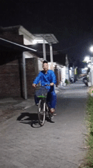 Quiet nighttime streets and everyday life in Ketegan, Indonesia