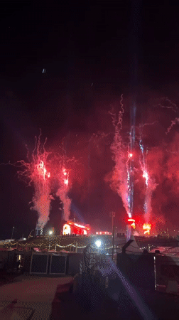 Fireworks display observed near camping area in Nürburg, Germany