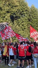 Medieval flag and archery reenactment in San Quirico d'Orcia