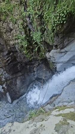 Visitor documents Kostenets Waterfall and forest streams in Bulgaria
