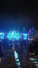 Outdoor festival draws crowds in Baku with Flame Towers backdrop
