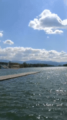 Quiet afternoon documented at Plovdiv Rowing Canal, Bulgaria