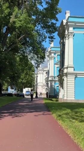 Morning at Smolny Cathedral, Saint Petersburg