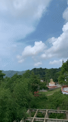 Morning temple visit documented across Ko Samui Buddhist complex
