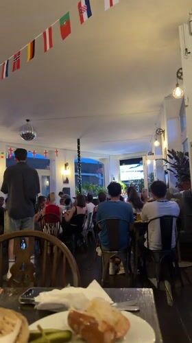 Evening at The Queens Arms pub in London