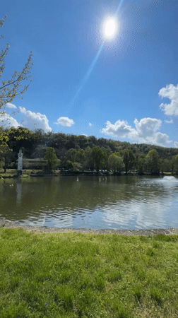 Peaceful afternoon documented at Pleven lake park, Bulgaria