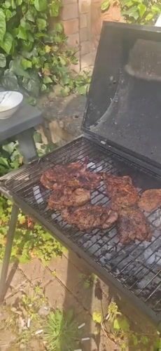Norwich resident enjoys afternoon barbecue with wine on Sunday