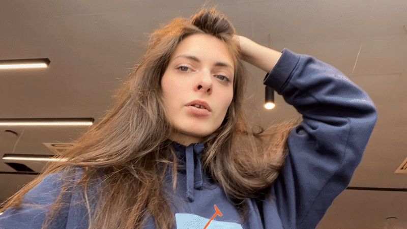 Woman photographed in multiple portrait sessions, Krasnoyarsk