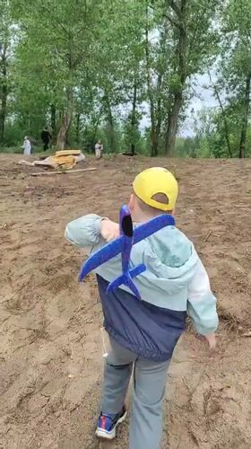 Riverside picnic day with grilled bread and shoreline play