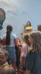 Kids dancing, bubble-chasing, and playing arcade games in Nesebar