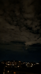 Tallinn at night: cloudy skies, city lights, and street flowers