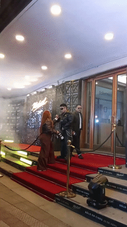Movie premiere red carpet event held in Providencia, Chile