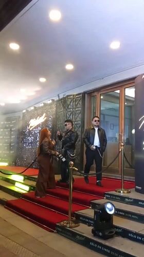 Movie premiere red carpet event held in Providencia, Chile