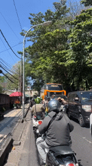 Crawling through Kuta traffic on two wheels