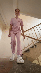 Healthcare worker documents routine medical procedures in Perm facility