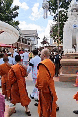 Monks, marching bands, and dancers fill Chiang Mai streets in ceremony