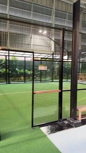Woman plays padel tennis at Denpasar facility