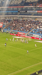 Soccer match draws fans to Samara Arena in Russia