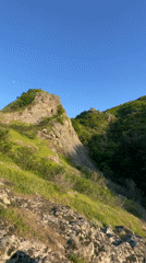 Panoramic mountain landscape filmed in Ustina, Bulgaria