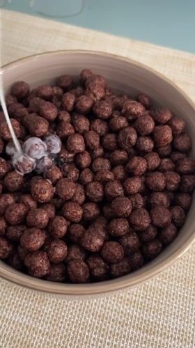 Chocolate cereal breakfast being made in Varese