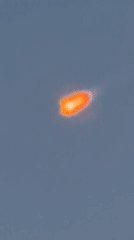 Fiery streak and contrail cross the sky near Vandenberg