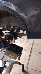 Tire shop stop for a Lexus LX 570 in Temirtau