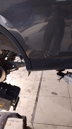 Tire shop stop for a Lexus LX 570 in Temirtau