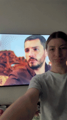 Woman takes selfies in Moscow apartment