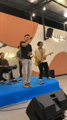 Five-piece band performs at Stekko.id venue in Lhokseumawe