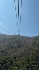 Early morning cable car rides and city views at Daegu's Apsan Mountain