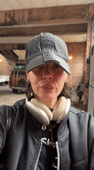 Woman records Monday vlog content in London