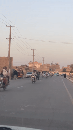 Gym workout and street scene in Kandahar, Afghanistan