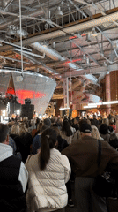 Concert draws enthusiastic crowd in Moscow industrial venue