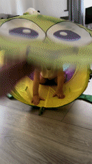 Mother and toddler share playful morning moments in Poland