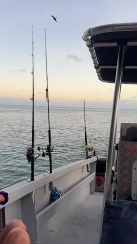 Fishing boat day on the clear waters off Christmas Island
