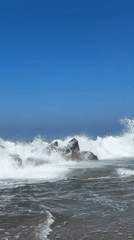 Sunny LA beach afternoon: surfers, lifeguards, and breaking waves