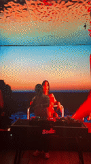 Club night in Liangjiang: DJ set with bold visual display