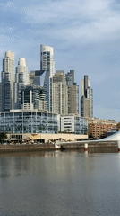 Historic tall ships docked at Buenos Aires Puerto Madero harbor