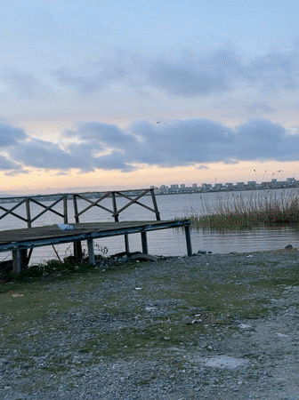 Sunset observed over Black Sea from multiple locations in Burgas