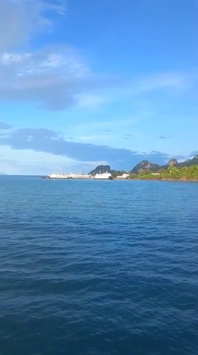 Ferry and cargo ship activity observed in Don Sak waters