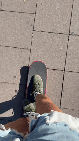 Skateboarding through Barcelona's Gothic Quarter street art and performers