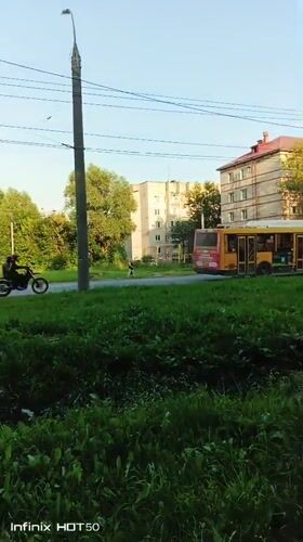 Quiet afternoon streets and everyday life in Izhevsk