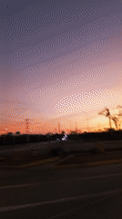 Evening drive captured on paved road in Altagracia, Venezuela