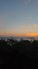 Sunset observed over ocean in Phú Quý, Vietnam